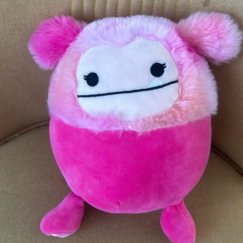 Pink yeti squishmallow